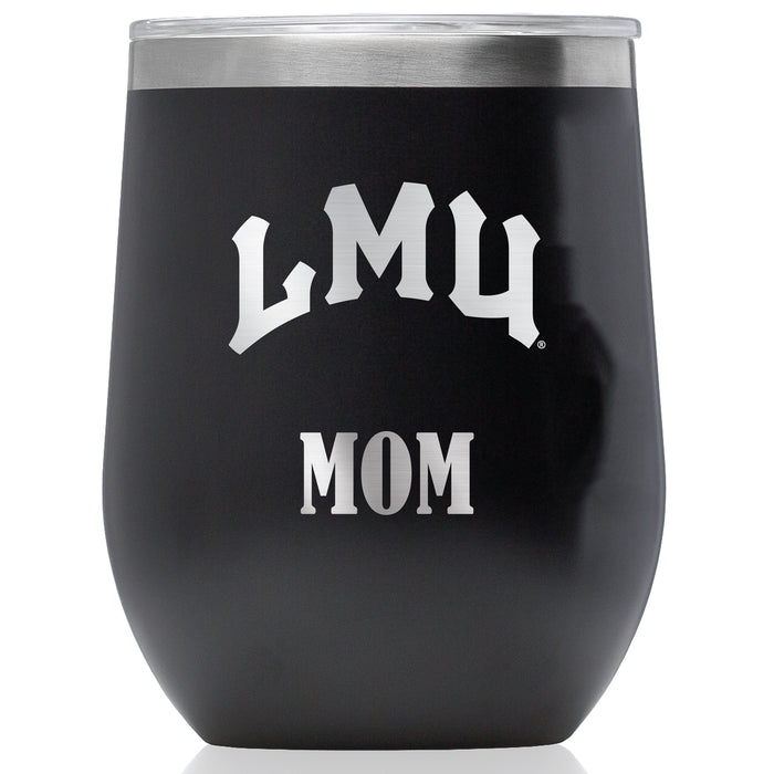 Corkcicle Stemless Wine Glass with Loyola Marymount University Lions Mom Primary Logo