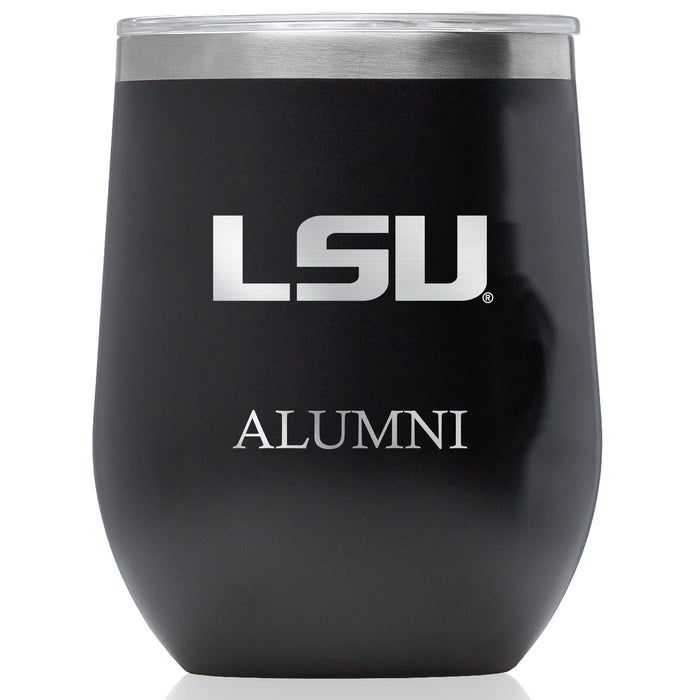 Corkcicle Stemless Wine Glass with LSU Tigers Alumnit Primary Logo