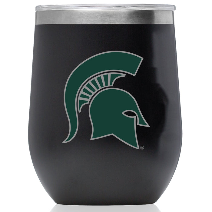 Corkcicle Stemless Wine Glass with Michigan State Spartans Primary Logo