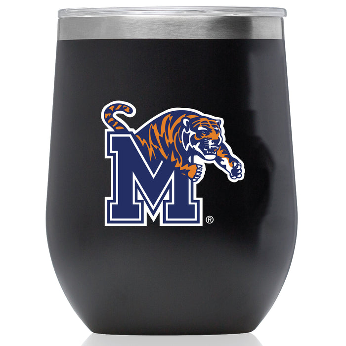 Corkcicle Stemless Wine Glass with Memphis Tigers Primary Logo