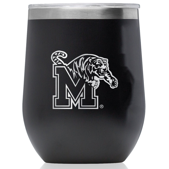 Corkcicle Stemless Wine Glass with Memphis Tigers Primary Logo