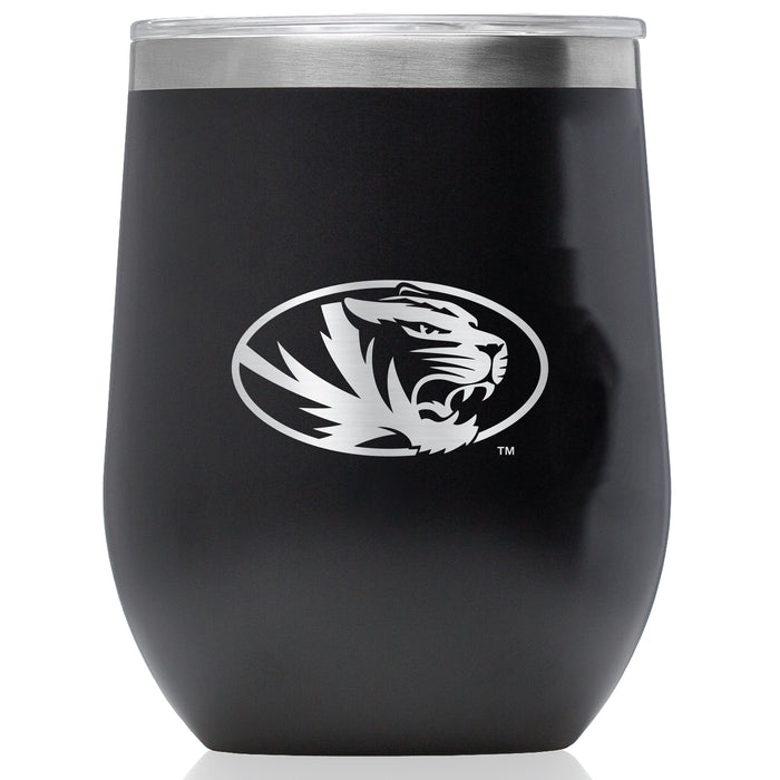 Corkcicle Stemless Wine Glass with Missouri Tigers Primary Logo