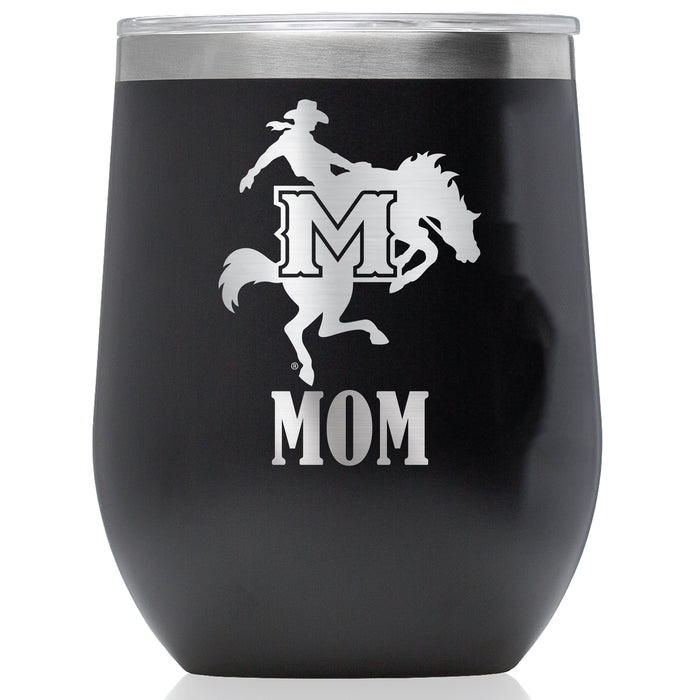 Corkcicle Stemless Wine Glass with McNeese State Cowboys Mom Primary Logo