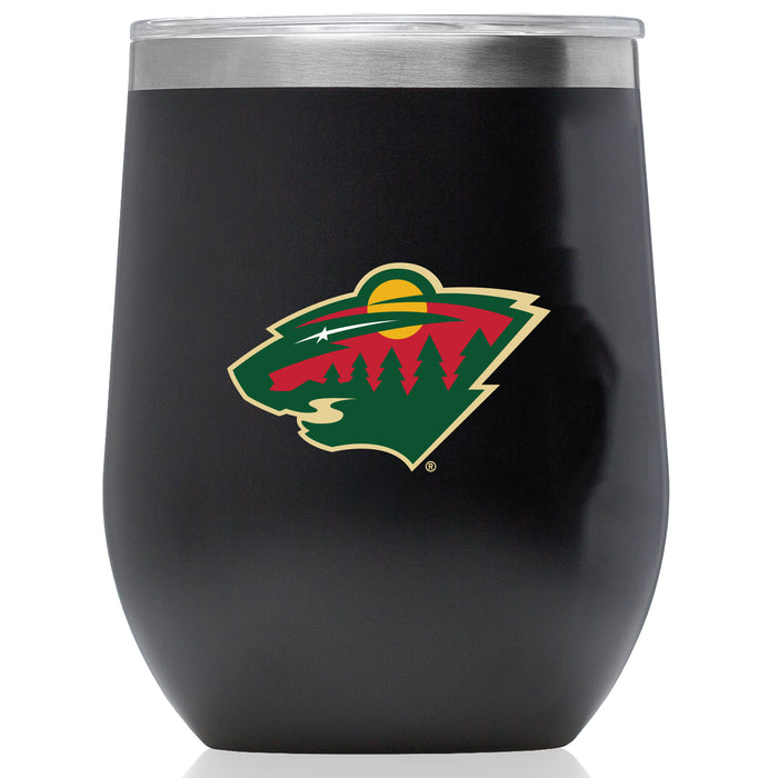 Corkcicle Stemless Wine Glass with Minnesota Wild Primary Logo