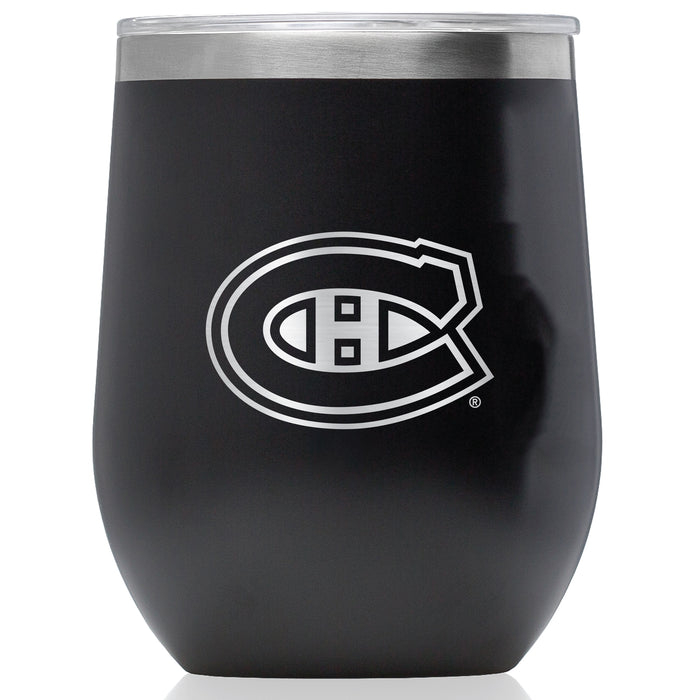 Corkcicle Stemless Wine Glass with Montreal Canadiens Primary Logo