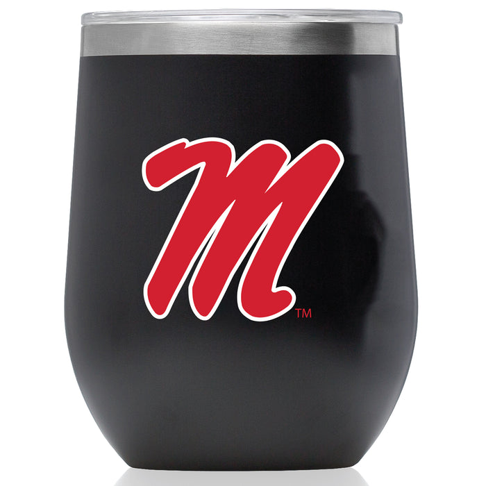 Corkcicle Stemless Wine Glass with Mississippi Ole Miss Secondary Logo