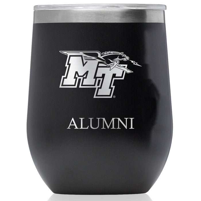 Corkcicle Stemless Wine Glass with Middle Tennessee State Blue Raiders Alumnit Primary Logo