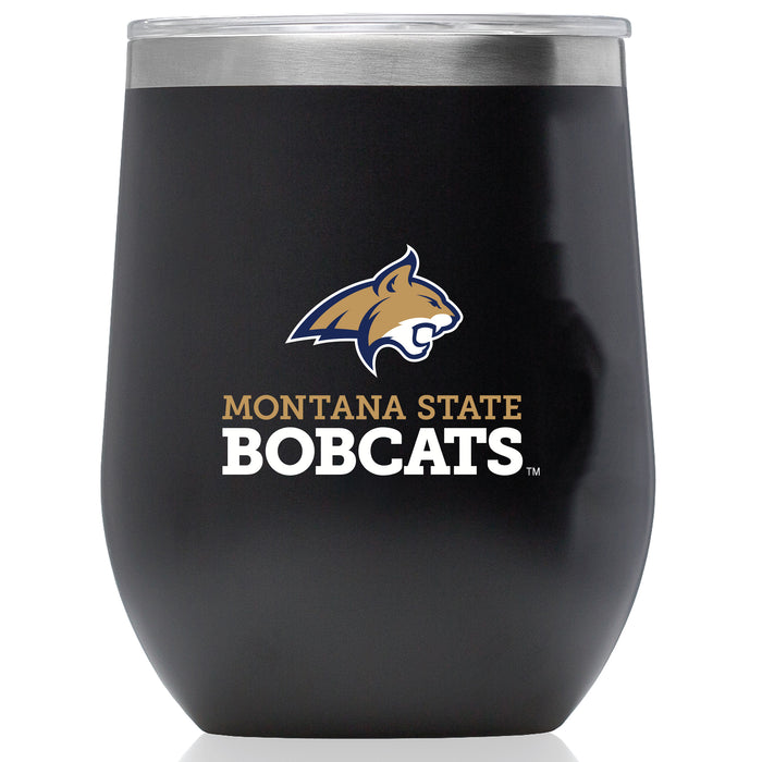 Corkcicle Stemless Wine Glass with Montana State Bobcats Secondary Logo