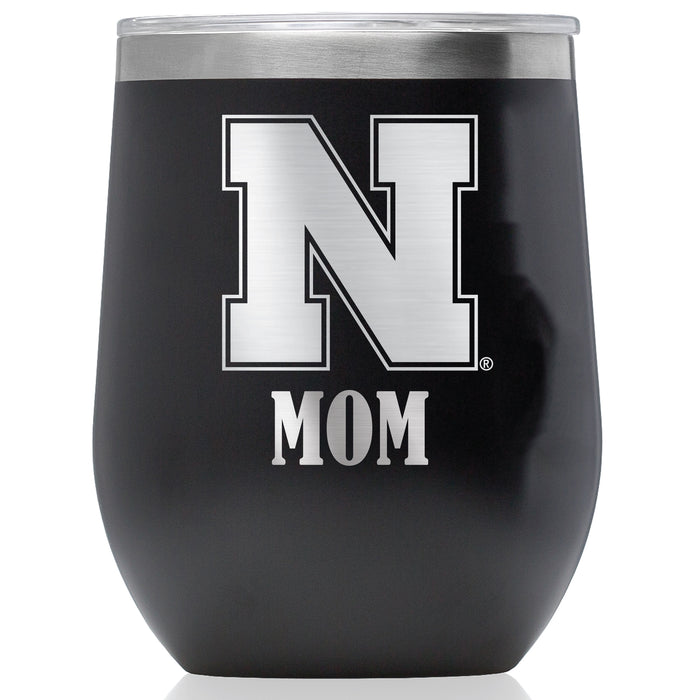 Corkcicle Stemless Wine Glass with Nebraska Cornhuskers Mom Primary Logo