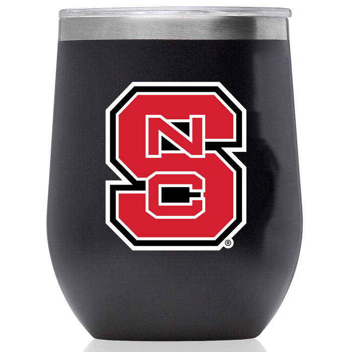 Corkcicle Stemless Wine Glass with NC State Wolfpack Primary Logo