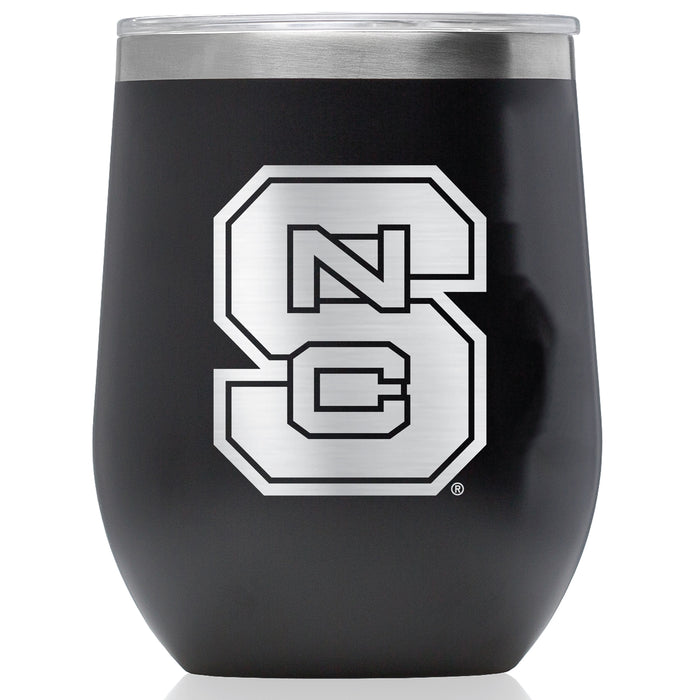 Corkcicle Stemless Wine Glass with NC State Wolfpack Primary Logo