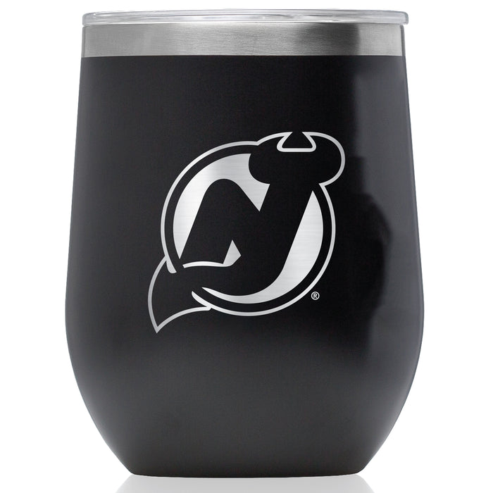 Corkcicle Stemless Wine Glass with New Jersey Devils Primary Logo
