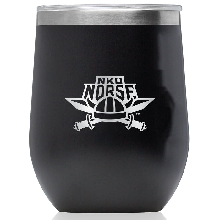 Corkcicle Stemless Wine Glass with Northern Kentucky University Norse Primary Logo