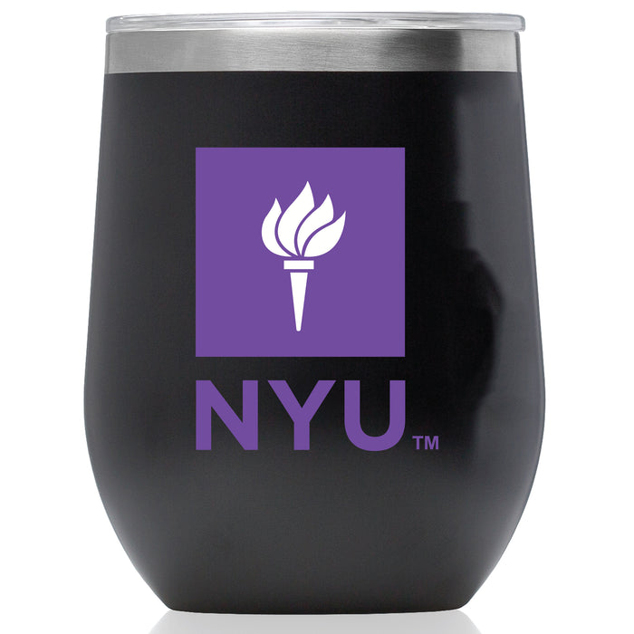 Corkcicle Stemless Wine Glass with NYU Primary Logo