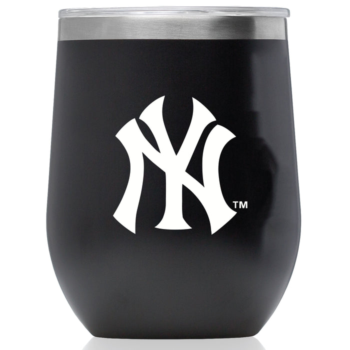 Corkcicle Stemless Wine Glass with New York Yankees Primary Logo