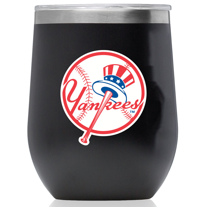Corkcicle Stemless Wine Glass with New York Yankees Secondary Logo