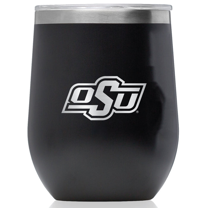 Corkcicle Stemless Wine Glass with Oklahoma State Cowboys Primary Logo