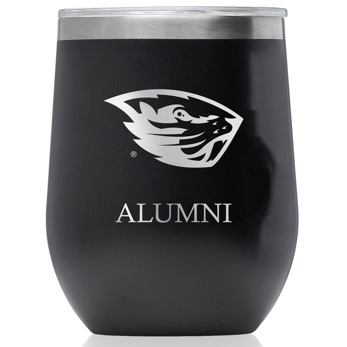 Corkcicle Stemless Wine Glass with Oregon State Beavers Alumnit Primary Logo