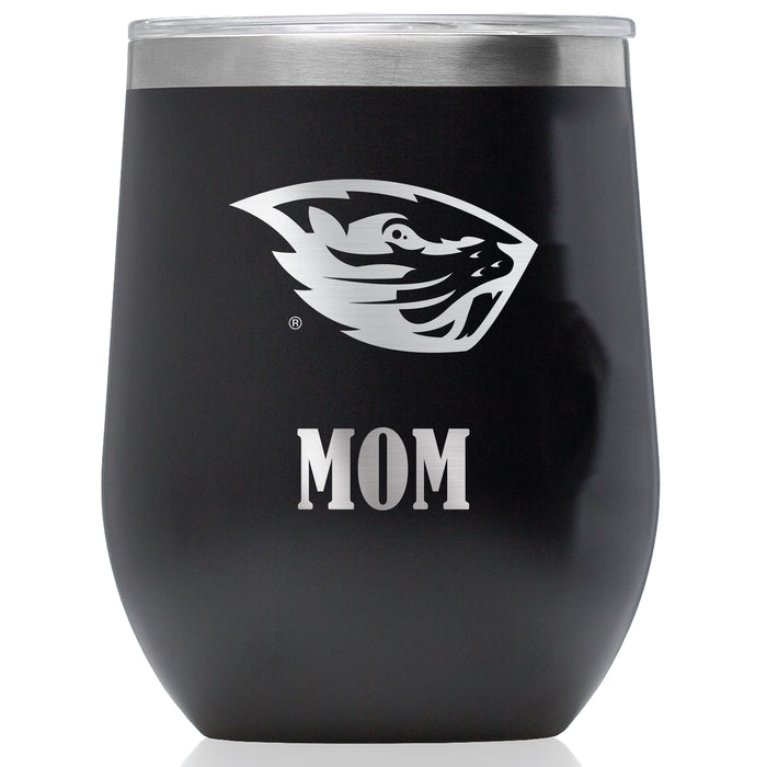 Corkcicle Stemless Wine Glass with Oregon State Beavers Mom Primary Logo