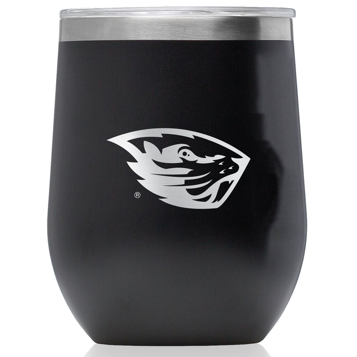 Corkcicle Stemless Wine Glass with Oregon State Beavers Primary Logo