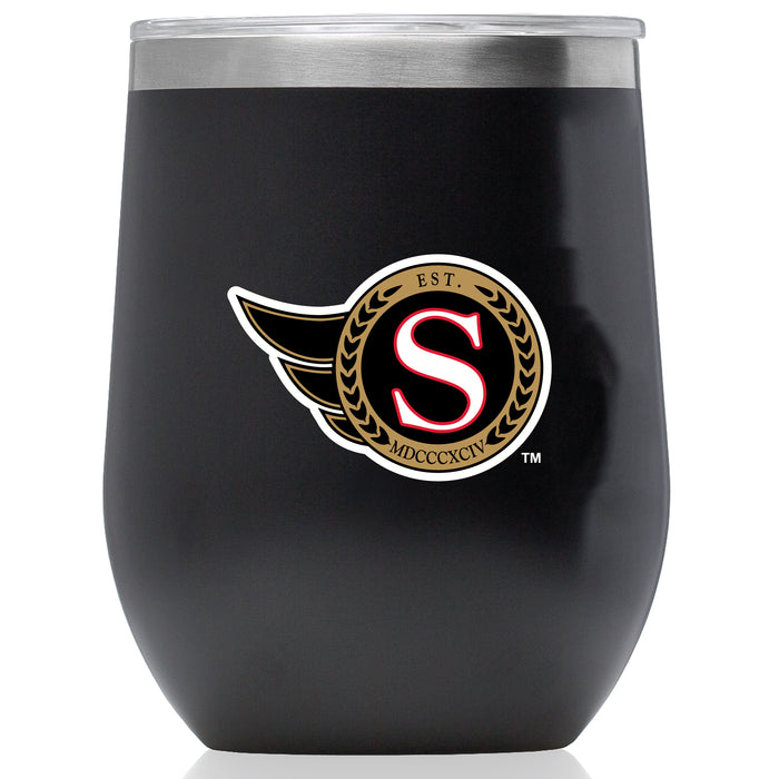 Corkcicle Stemless Wine Glass with Ottawa Senators Secondary Logo