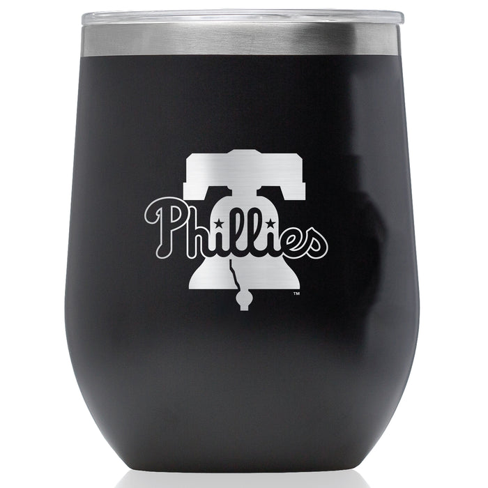Corkcicle Stemless Wine Glass with Philadelphia Phillies Primary Logo