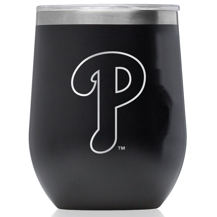 Corkcicle Stemless Wine Glass with Philadelphia Phillies Secondary Etched Logo