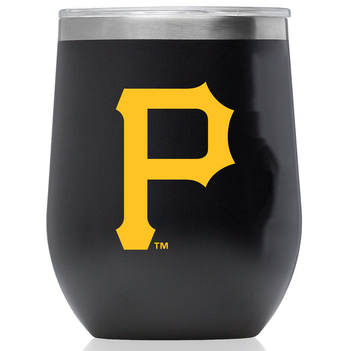 Corkcicle Stemless Wine Glass with Pittsburgh Pirates Primary Logo