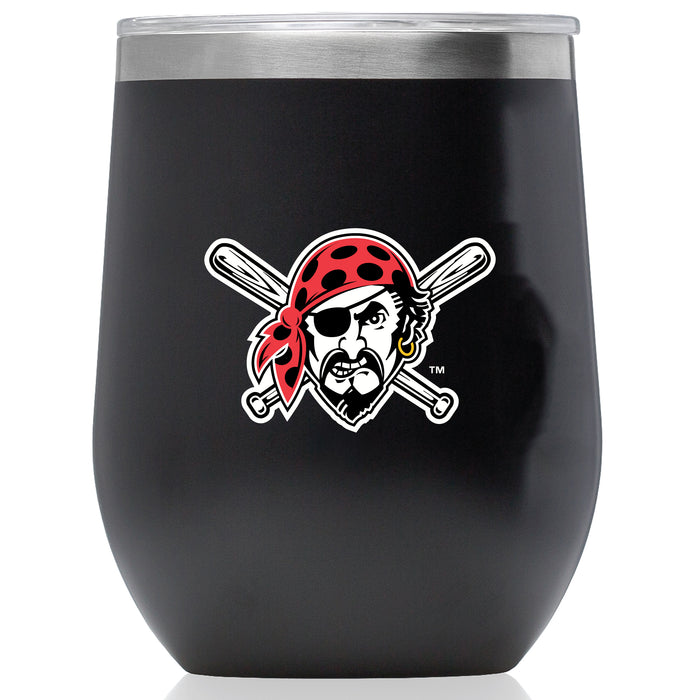 Corkcicle Stemless Wine Glass with Pittsburgh Pirates Secondary Logo