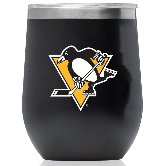 Corkcicle Stemless Wine Glass with Pittsburgh Penguins Primary Logo