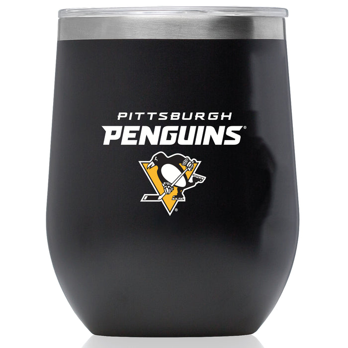 Corkcicle Stemless Wine Glass with Pittsburgh Penguins Secondary Logo