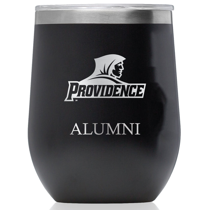 Corkcicle Stemless Wine Glass with Providence Friars Alumnit Primary Logo