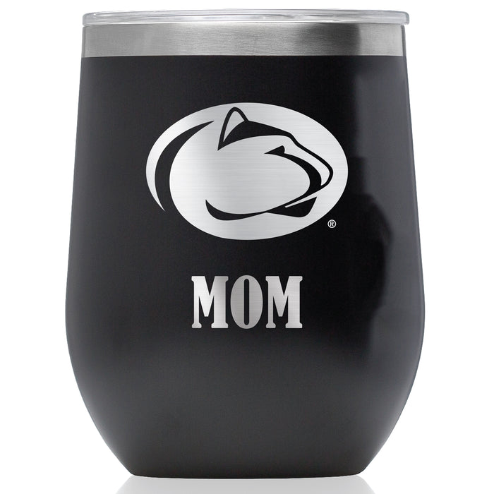 Corkcicle Stemless Wine Glass with Penn State Nittany Lions Mom Primary Logo