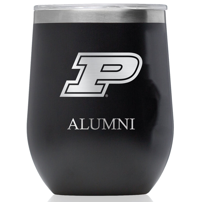 Corkcicle Stemless Wine Glass with Purdue Boilermakers Alumnit Primary Logo