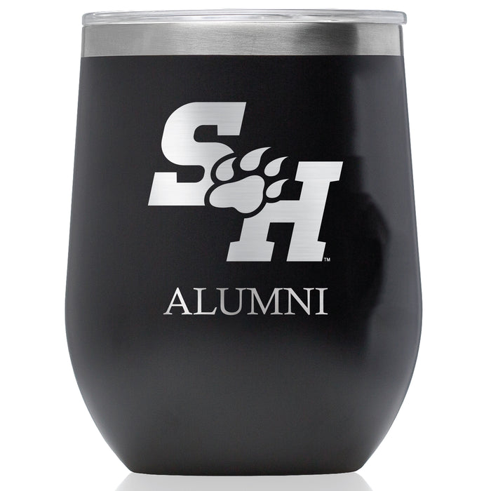 Corkcicle Stemless Wine Glass with Sam Houston State Bearkats Alumnit Primary Logo