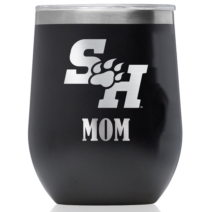 Corkcicle Stemless Wine Glass with Sam Houston State Bearkats Mom Primary Logo