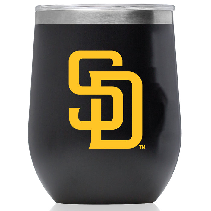 Corkcicle Stemless Wine Glass with San Diego Padres Primary Logo