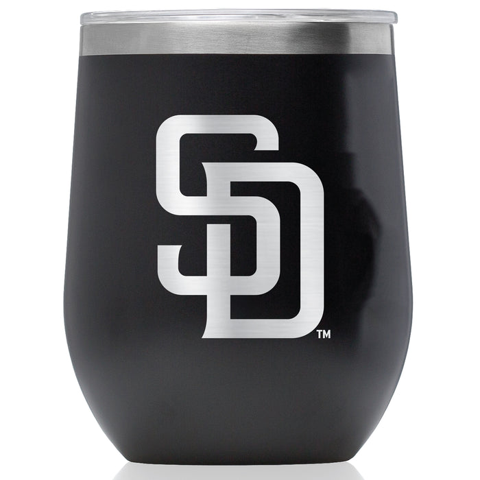 Corkcicle Stemless Wine Glass with San Diego Padres Primary Logo