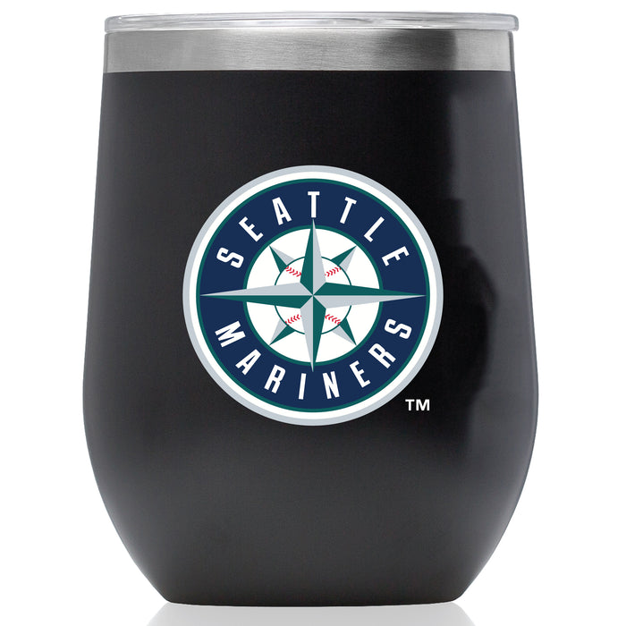 Corkcicle Stemless Wine Glass with Seattle Mariners Primary Logo