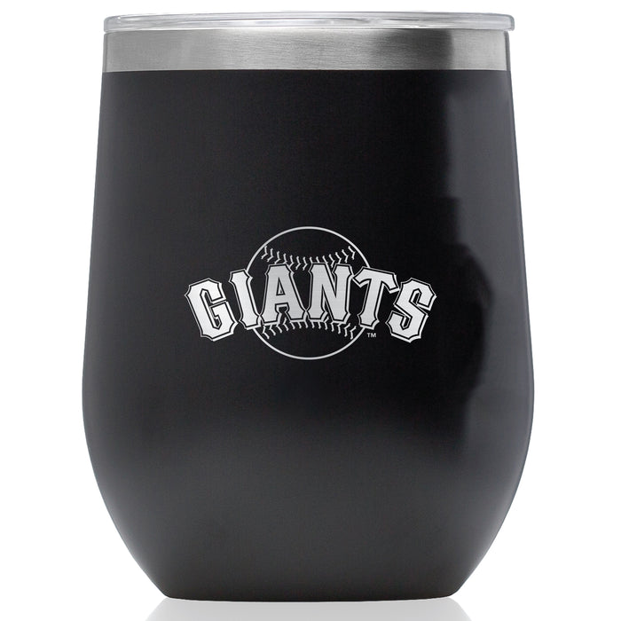 Corkcicle Stemless Wine Glass with San Francisco Giants Secondary Etched Logo