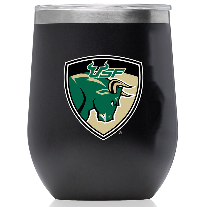 Corkcicle Stemless Wine Glass with South Florida Bulls Secondary Logo