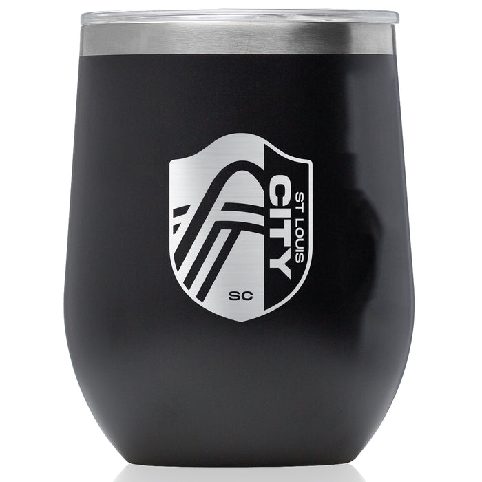 Corkcicle Stemless Wine Glass with St. Louis City SC Primary Logo