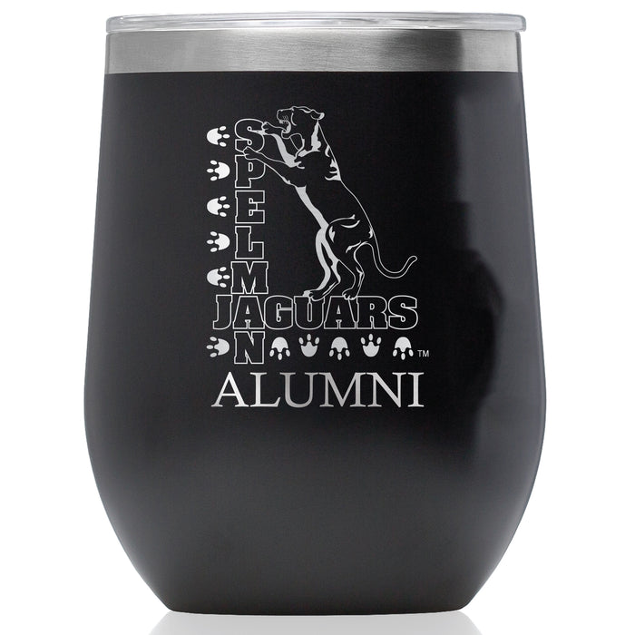 Corkcicle Stemless Wine Glass with Spelman College Jaguars Alumnit Primary Logo