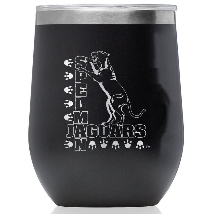 Corkcicle Stemless Wine Glass with Spelman College Jaguars Primary Logo