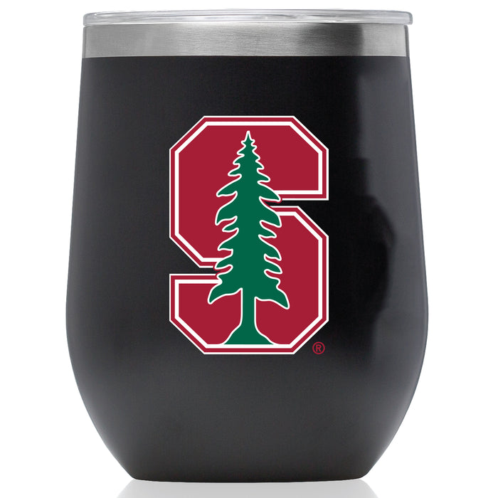 Corkcicle Stemless Wine Glass with Stanford Cardinal Primary Logo