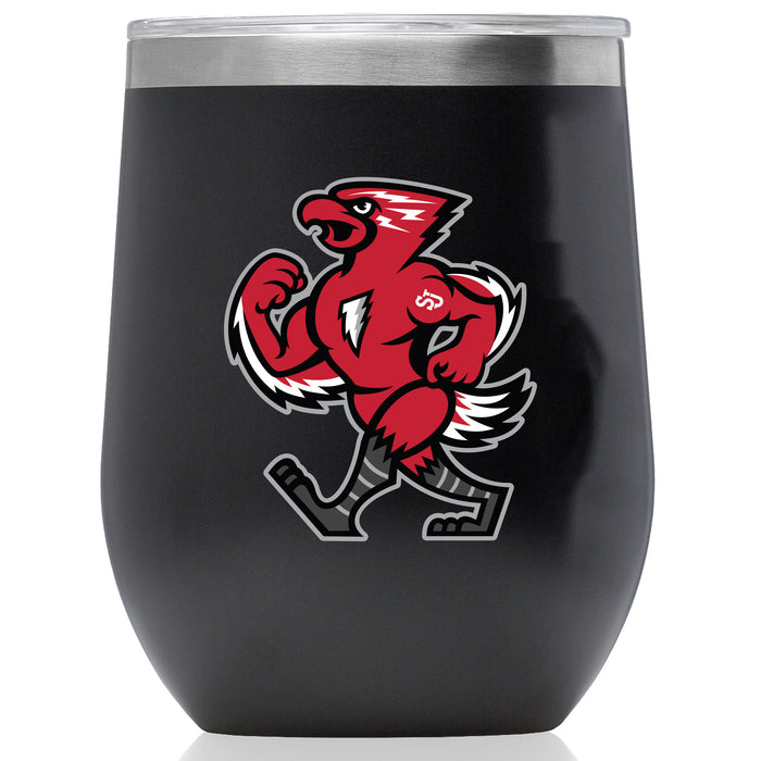 Corkcicle Stemless Wine Glass with St. John's Red Storm Secondary Logo