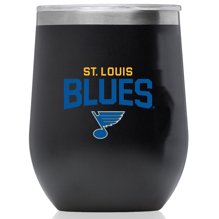 Corkcicle Stemless Wine Glass with St. Louis Blues Secondary Logo