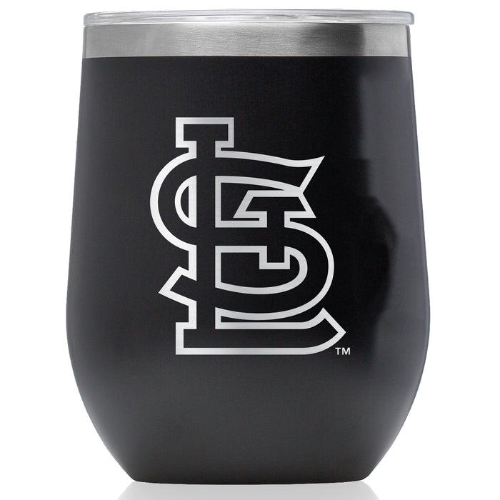 Corkcicle Stemless Wine Glass with St. Louis Cardinals Secondary Etched Logo