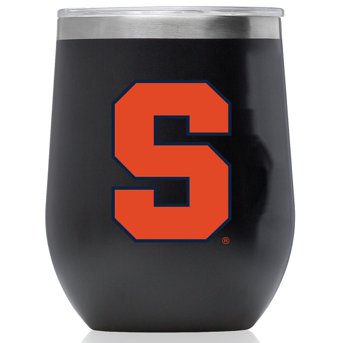 Corkcicle Stemless Wine Glass with Syracuse Orange Primary Logo
