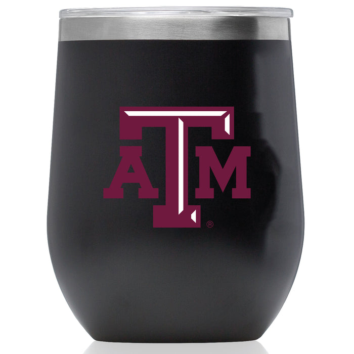 Corkcicle Stemless Wine Glass with Texas A&M Aggies Primary Logo